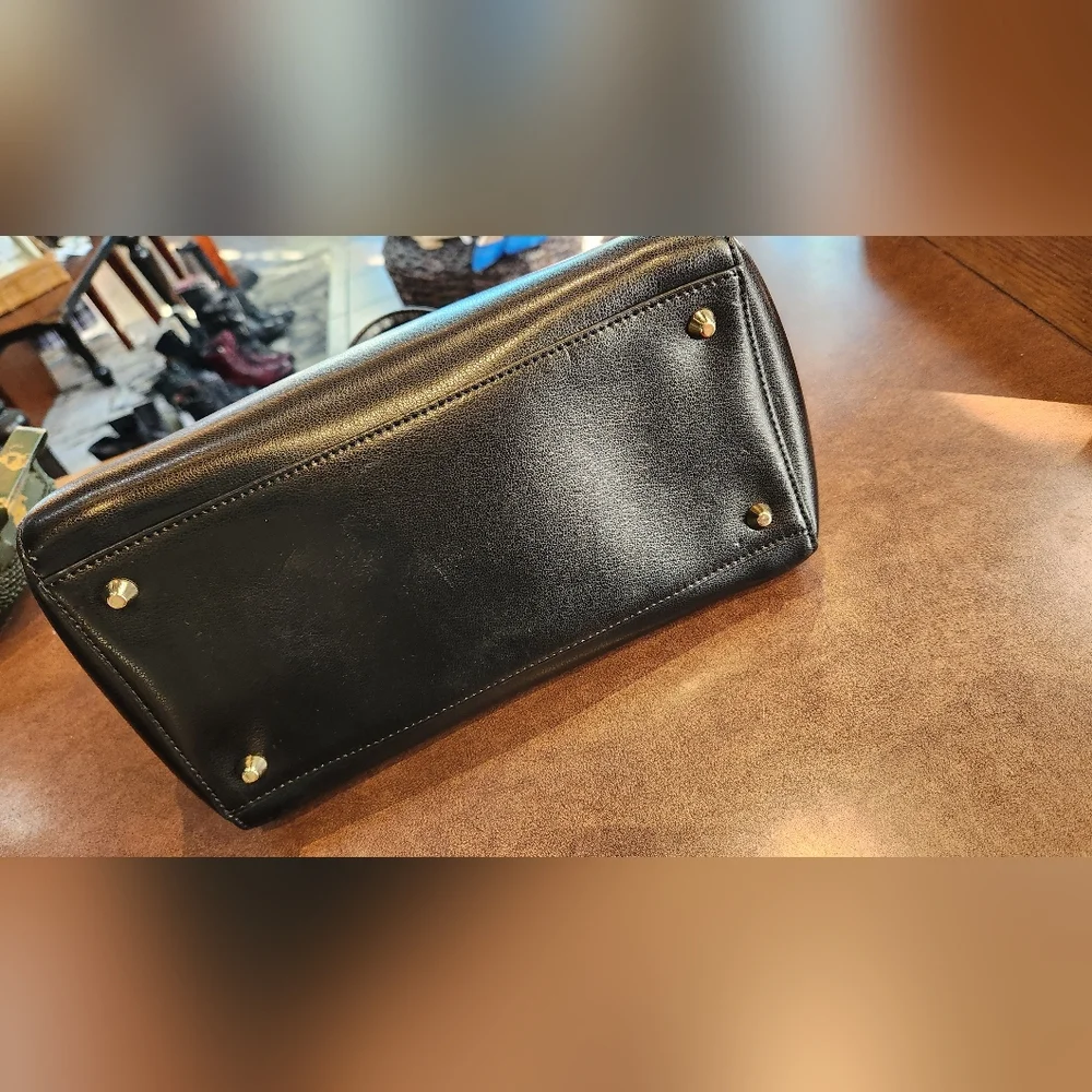 Cromia Italian Black Leather Bag - Picture 6 of 11